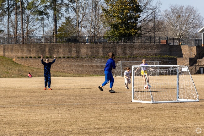 Centennial Park in Garner offers sports fields, walking trails, a playground and outdoor grills.