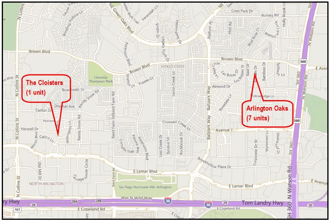 Map - Arlington Oaks Condominiums