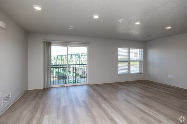3BR, 2BA - 1,185SF - Living Room - Union at Rivers Edge