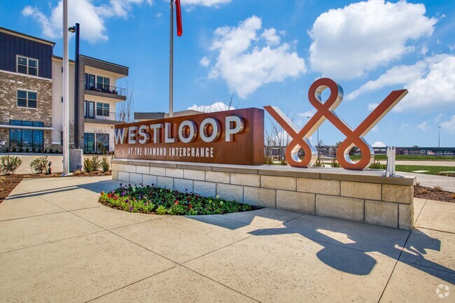 Community entrance sign - Westloop