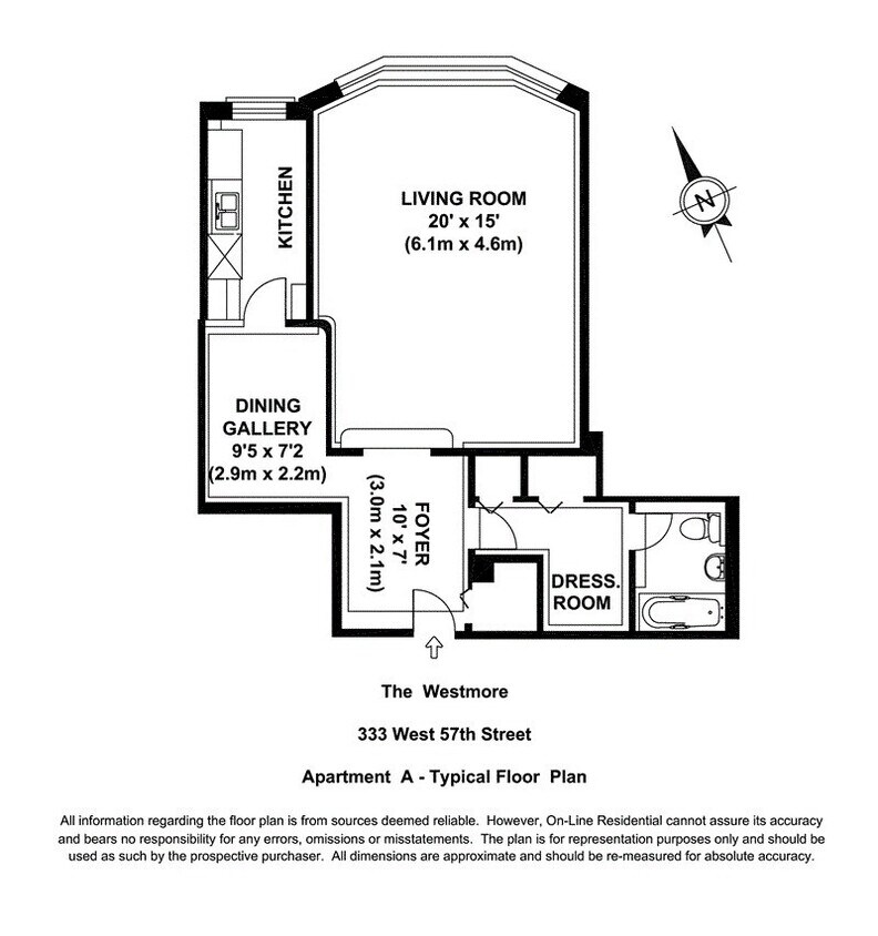 333 W 57th St Unit 2A, New York, NY 10019 Room for Rent in New York