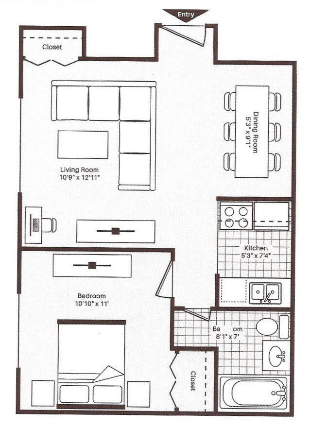 Maple Highlands Apartments – 1 Bed 1 Bath