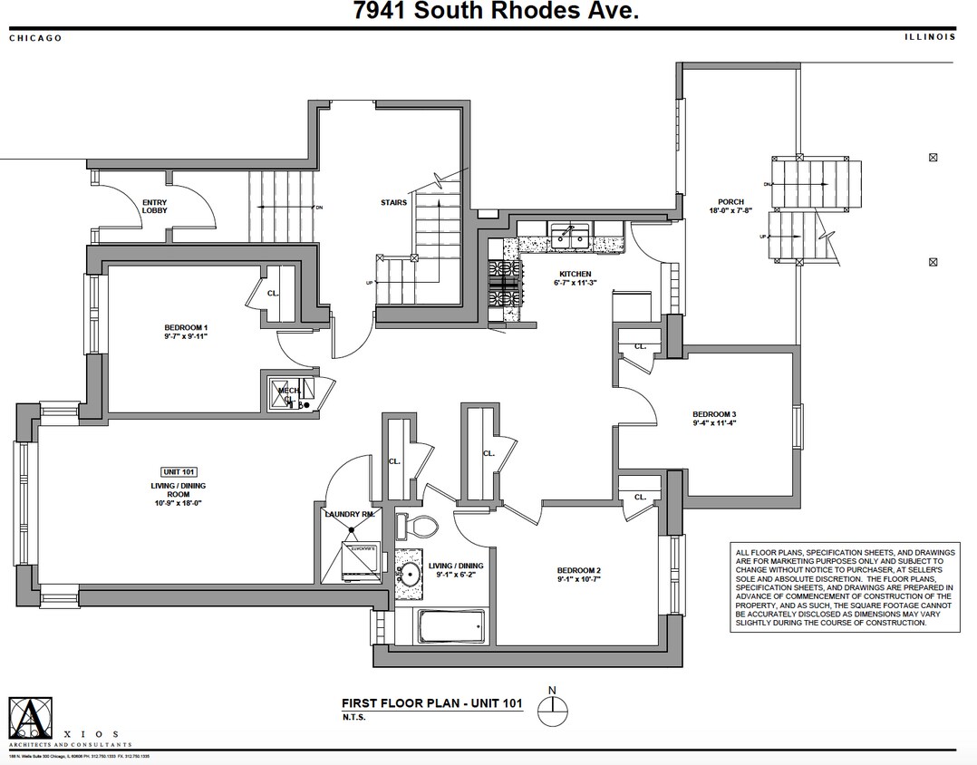 Thoughtfully redesigned and comprehensively renovated 3-bedroom apartments with condo quality finishes. - 7941 S Rhodes Ave