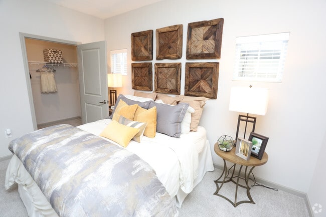 2BR, 2BA - 1,285 SF - Bedroom - The Lodges on English Station Road