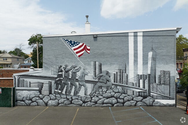 Vibrant murals can be found on buildings throughout the Rosebank neighborhood.