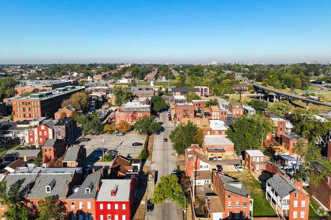 Victorian style residential homes in Soulard neighborhood.