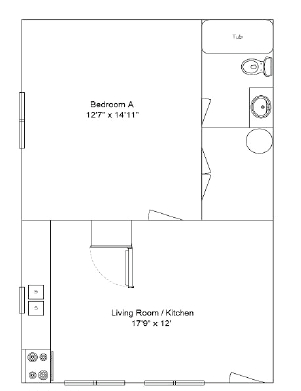 1BR/1BA - Amberleigh Way Apartments