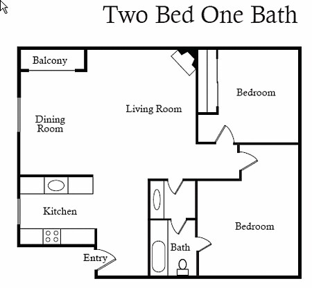 2 HAB, 1 BA: Planta alta - Gunn Road Commons