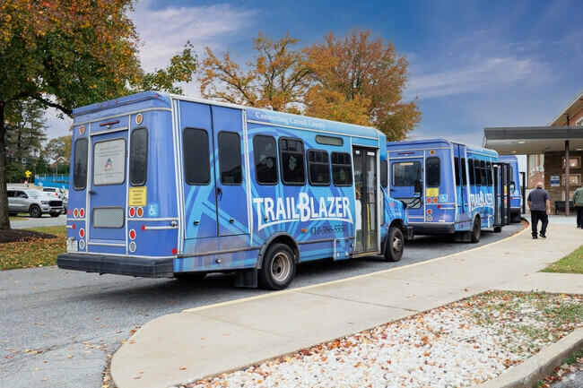 The Trail Blazer bus is part of the Carroll County transit system and shuttles residents around.