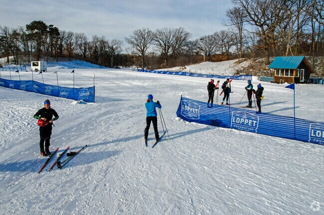 Local skiers practicing at Theodore Wirth Park.
