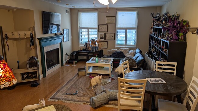 Living Room with Fireplace on the Right - 30 East Central Pky