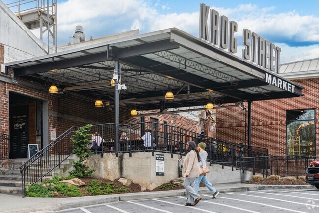 Krog Street Market is a popular hangout spot with an open concept food hall.