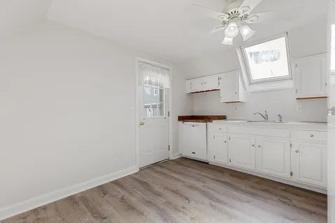 Kitchen and private entrance - 153A Belmont St