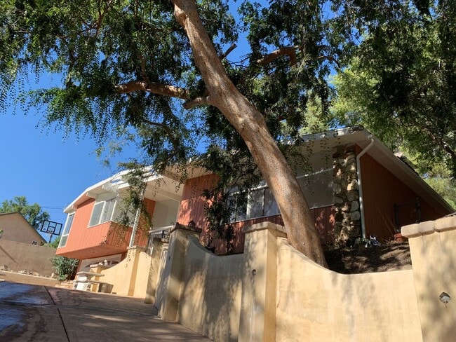 Long secluded private gated driveway leading to house - 10458 Pearson Pl
