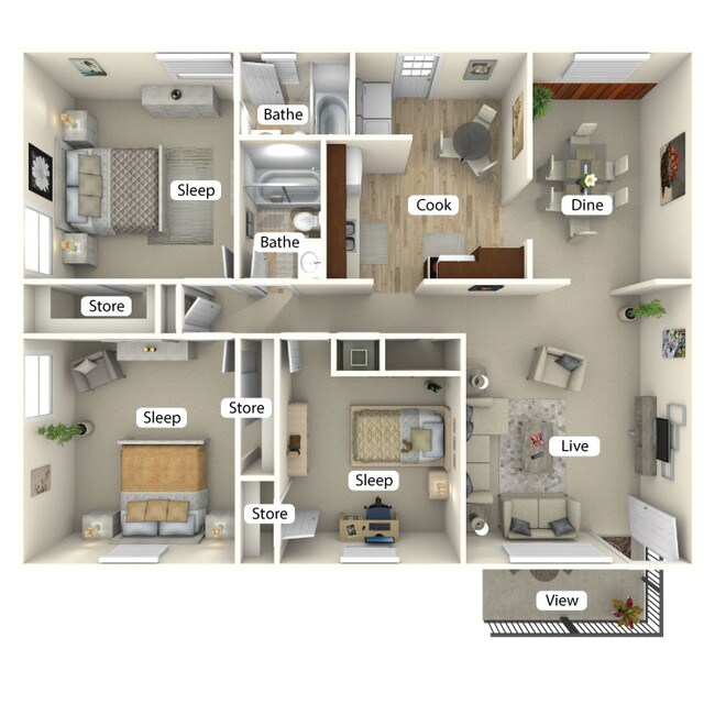 Magnolia Gardens Apartments Atlanta Ga The Camelia 1400 Sq Ft Magnolia Gardens