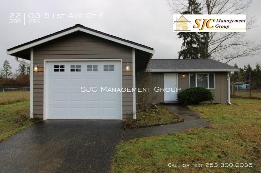 One Story Home For Rent Large Yard House for Rent in Spanaway, WA