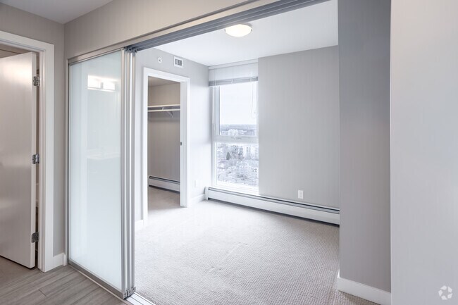 1 chambre, 1 salle de bain - 411 pi² - Chambre - The Hendrix