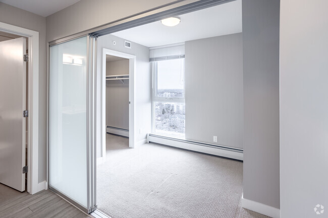 1BR, 1BA - 411SF - Bedroom - The Hendrix