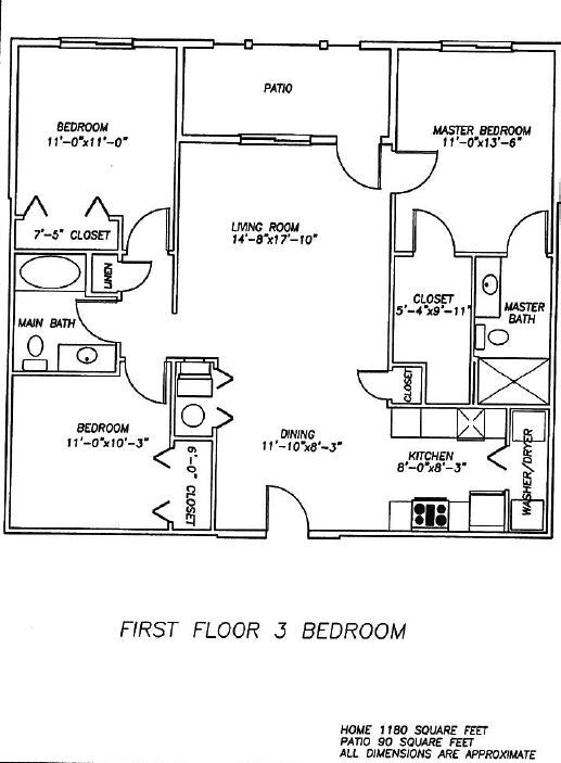 Plano de planta - Miller 171 Apartment Homes