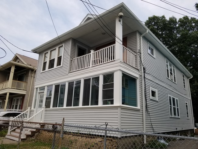 New siding, new roof and new front porch - 61 Hooker St