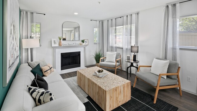 Luxury vinyl plank flooring throughout upgraded homes - Benson Downs