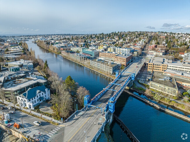 Fremont Bridge leading into Fremont.