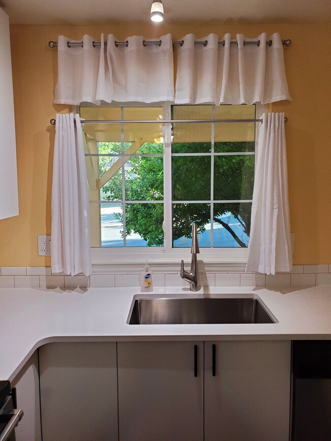 Large sink with views to street and apple tree - 254 Greenway Cir W