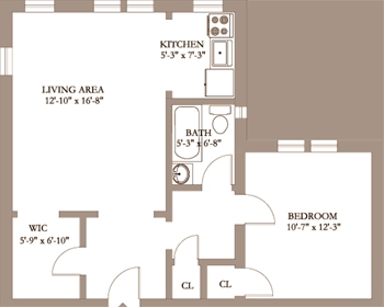 1HAB/1BA - Madison Avenue Apartments