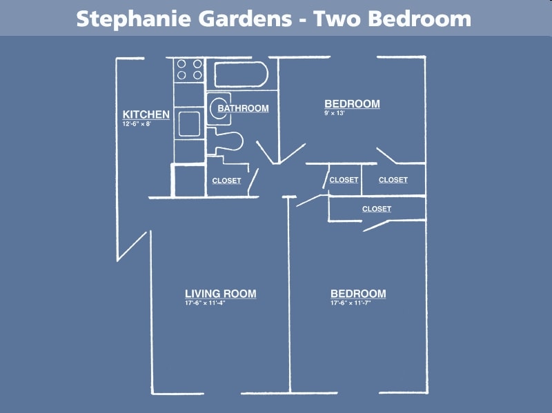 2BR/1BA - Garwood Gardens Apartments