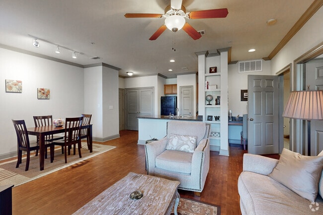 1BR, 1BA - 816SF - Living Room - The Lakes at Turtle Creek Apartment Homes