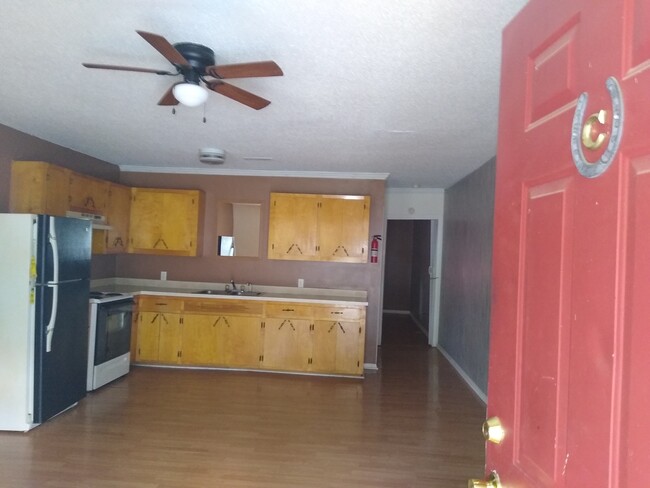 Opening door into apartment C - 602 Greenville Pike