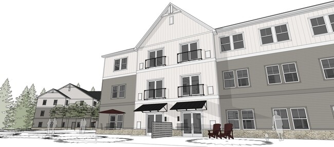 Rendered Exterior - Riverbend Flats Apartments
