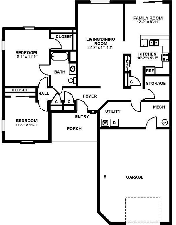 2C - George Herbert Walker Bush Family Housing