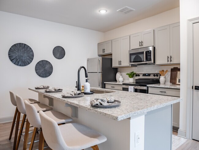 The Perdido: 1BR, 1BA- Kitchen - The Flats at Ransley