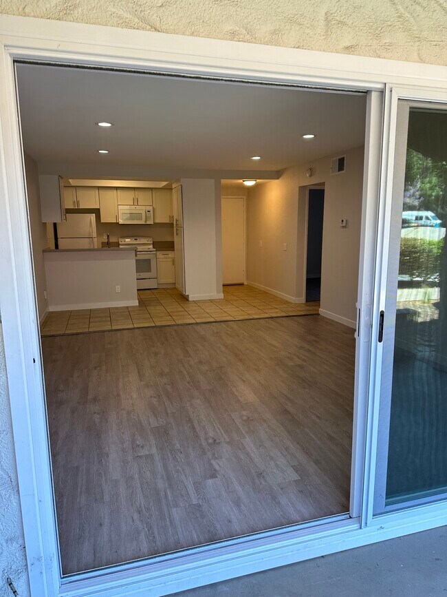 View from Patio into living room - 10797 San Diego Mission Rd