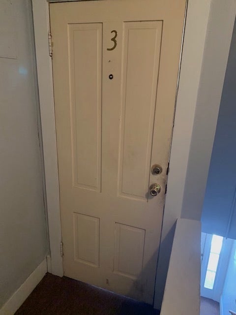 Top of Landing View of Unit Door - 406 N Hamilton St