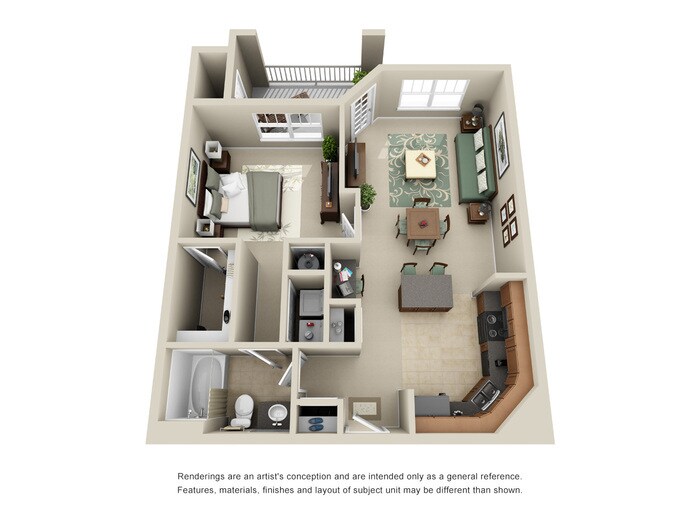 Primary Photo - Windsor Floorplan 1 bed 1 bath