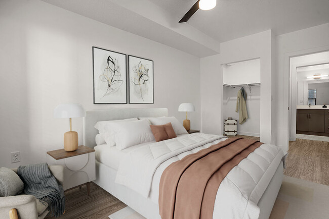 Virtually Staged Bedroom - Solis at Jackson Station