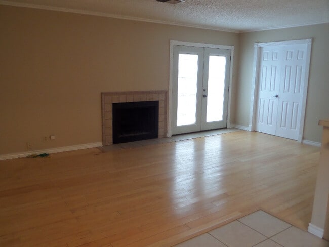 Fireplace and side of home exit - 6839 Arbor Springs Dr