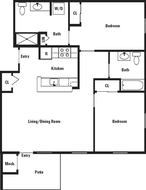 2BR/2BA - Conifer Village at Ithaca - Senior Living