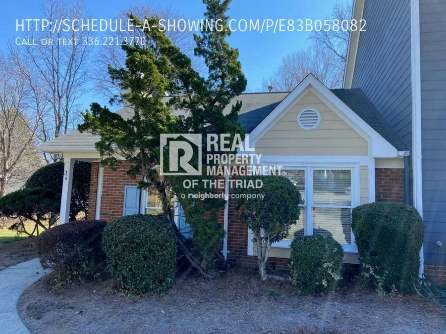 Rare One Story 2/Bed, 2/Bath Townhome House Rental in Greensboro, NC