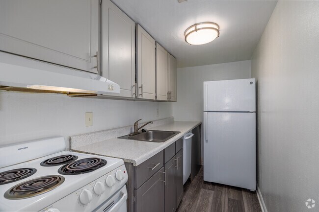 1BD, 1BA - Cocina - The Magnolia Apartment Homes