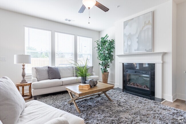 3BR , 2,5BA - 1911SF (Crestford) Sala de estar - Vaughn Townhomes