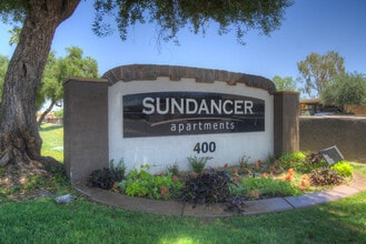 Sundancer Sign - Sundancer Apartments