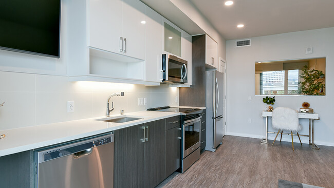 Ample kitchen storage space and room for in home workspace - Modera San Pedro Square