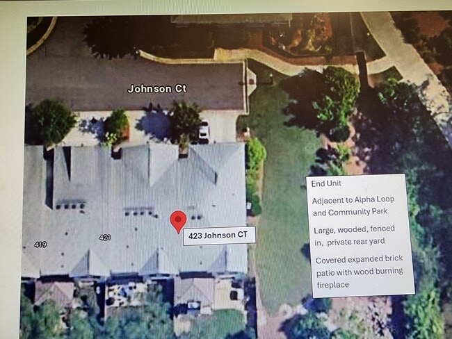 Adjacent to Alpha Loop with gated pedestrian access - 423 Johnson Ct