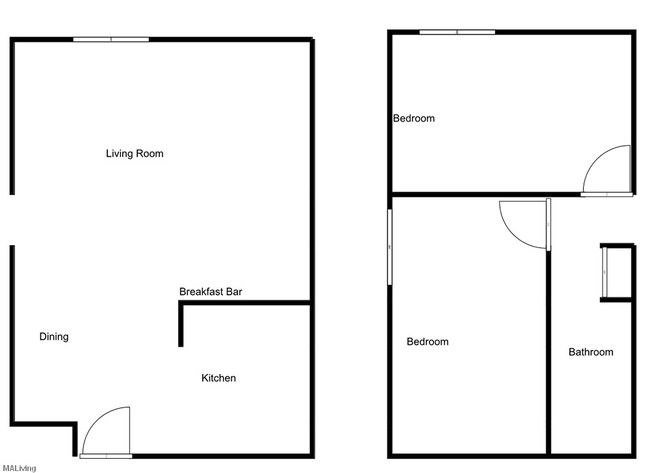 2HAB/1BA - NorthPark Apartments