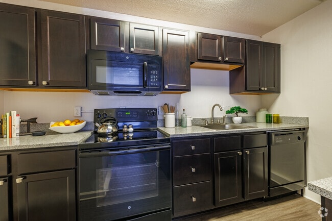 A2 - 1BR, 1BA - 540SF - Kitchen - Legacy Student Living Apartments