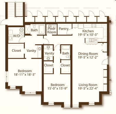 2BR/2.5BA - Park View Condo