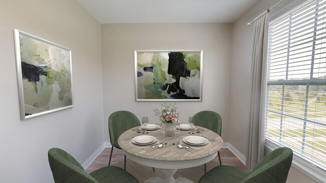Newly Renovated Dining Room - Double Creek Flats Apartments